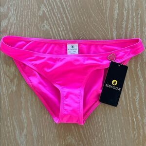 BODY GLOVE SMOOTHIES BIKINI SWIM BOTTOM - BUBBLE GUM, size Large, NWT